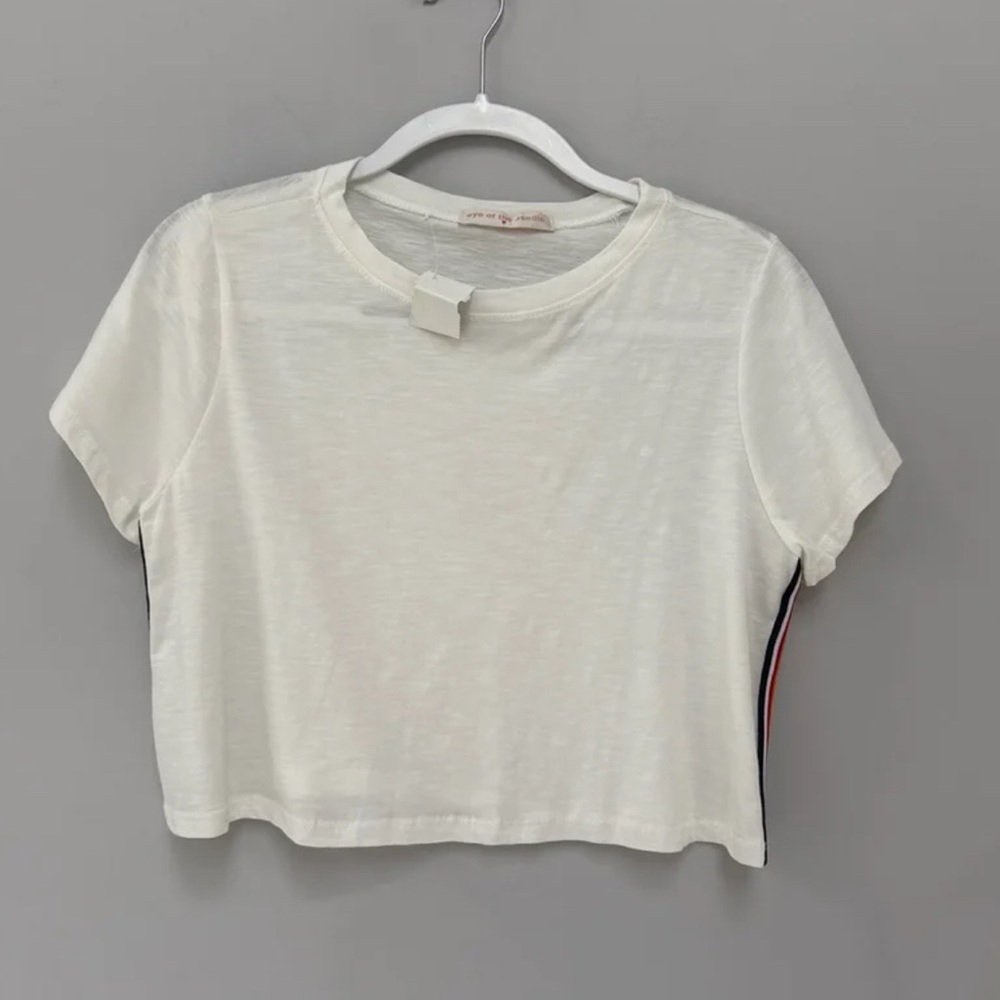 White Cropped T-Shirt